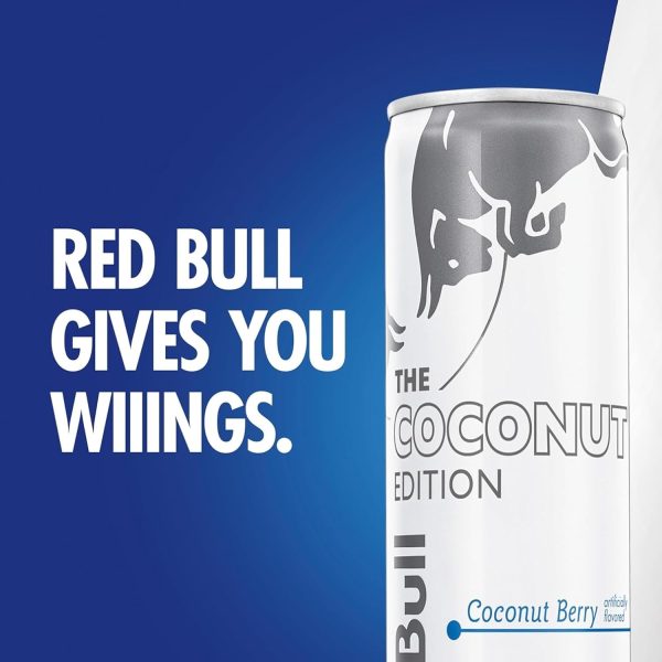 Red Bull Coconut Edition Energy Drink. Coconut Berry. with 80mg Caffeine plus Taurine & B Vitamins. 8.4 Fl Oz - Image 4