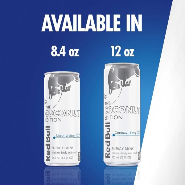 Red Bull Coconut Edition Energy Drink. Coconut Berry. with 80mg Caffeine plus Taurine & B Vitamins. 8.4 Fl Oz - Image 7