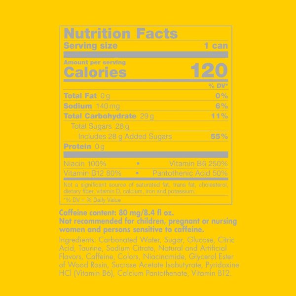Red Bull Yellow Edition Energy Drink. Tropical. with 80mg Caffeine plus Taurine & B Vitamins. 8.4 Fl Oz - Image 2